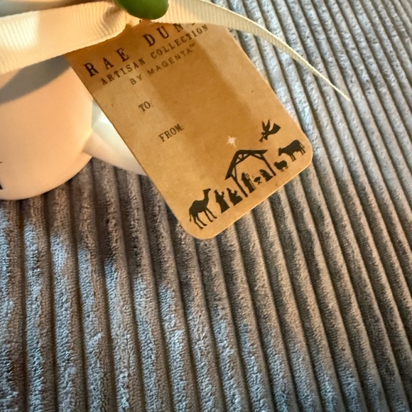 Rae Dunn White Ceramic Double-sided Mug with  Angel - Picture 4 of 6